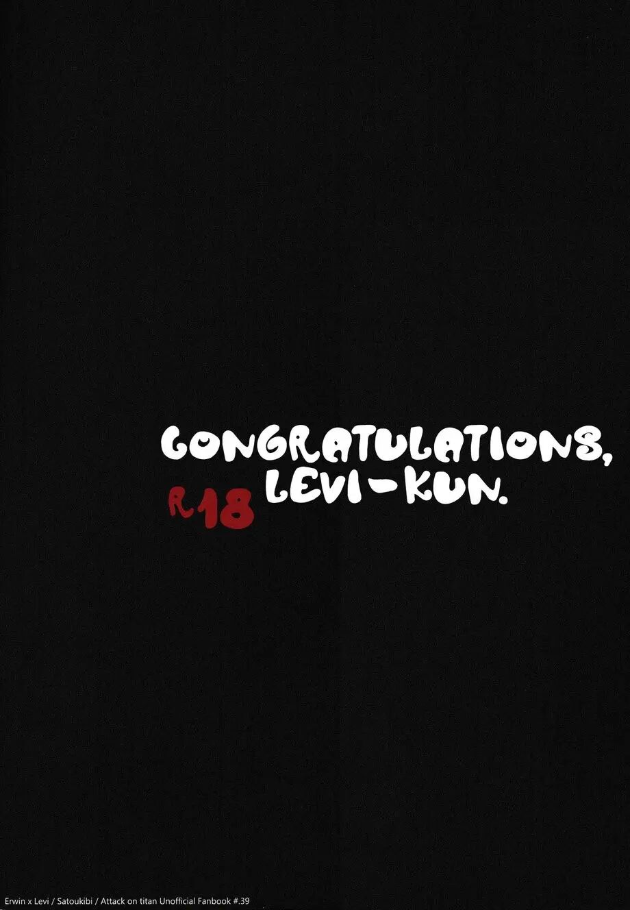 Congratulations, Levi-kun [yaoi] Chapter 1000 Page 34